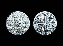 Archivo:Moneda de 4 Reales de 1820