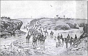 Archivo:Pasaje del Ayuí por el Paso de la Patria, provincia de Corrientes, del primer cuerpo argentino