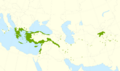 Platanus orientalis range