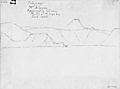 Pukerangi or Mt Acheron (Mount Hikurangi). Apparently volcanic. North of Tolaga Bay, East Coast by James Coutts Crawford, 1864