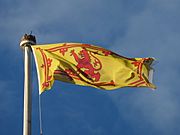 Archivo:Royal Banner of Scotland, Holyrood Palace