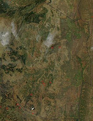 Archivo:Satellite image of Swaziland in November 2002