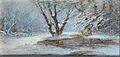 Susie M. Barstow Winter landscape