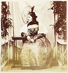 Thereza Dillwyn Llewelyn wearing a Bernese (Swiss) Peasant dress (4032154032).jpg