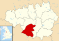 Trafford UK locator map