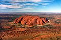 Uluru, helicopter view, croped