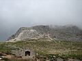 Vista de la Sierra de Bernia desde el fuerte de Felipe II