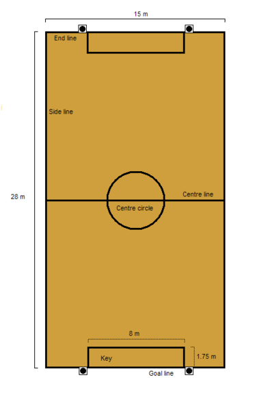 Wheelchair rugby court