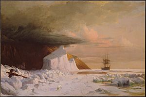 Archivo:William Bradford - An Arctic Summer, Boring Through the Pack in Melville Bay