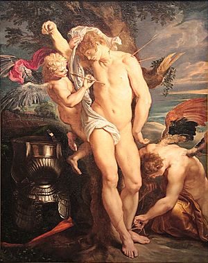 Archivo:0 Saint Sébastien secouru par les anges - Pierre Paul Rubens (1)