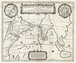 Archivo:1658 Jansson Map of the Indian Ocean (Erythrean Sea) in Antiquity - Geographicus - ErythraeanSea-jansson-1658