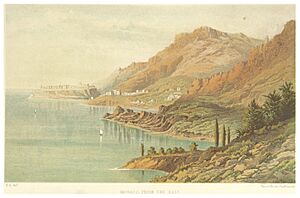 Archivo:ALFORD(1870) p075 MONACO, FROM THE EAST