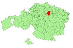 Extensión del municipio en la provincia