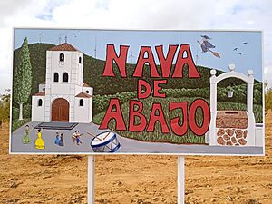Archivo:Cartel de Nava de abajo
