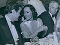 Dolores del Río with Orson Welles and Charles Chaplin in 1941 (cropped)