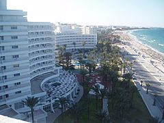 ElHana Beach 3* Sousse - вид с крыши на территорию отеля - panoramio