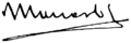 Firma de José Moscardó Ituarte