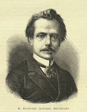 Archivo:Francisco Navarro Villoslada, en La Ilustración Católica