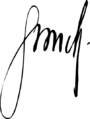 Giovanni Gronchi signature