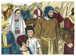 Archivo:Gospel of Luke Chapter 2-14 (Bible Illustrations by Sweet Media)