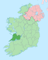 Island of Ireland location map Clare