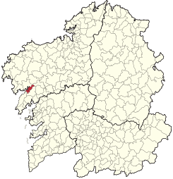 Extensión del término municipal de Noya en Galicia.