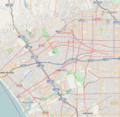 Location map Western Los Angeles