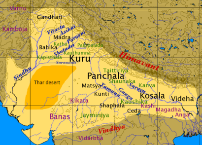 Archivo:Map of Vedic India