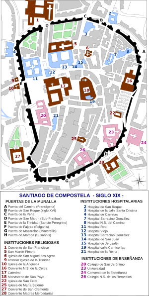 Archivo:Mapa de Compostela siglo XIX