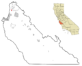 Monterey County California Incorporated and Unincorporated areas Castroville Highlighted