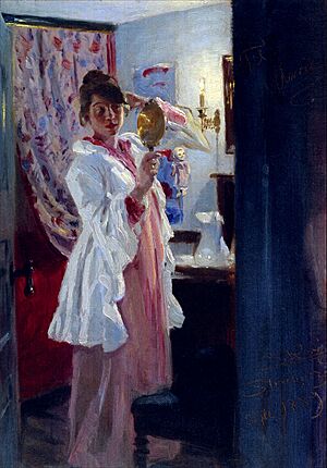 Archivo:P S Krøyer 1889 - Interiør med Marie Krøyer