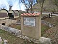 Rótulo artístico de estilo mudéjar de Cuevas de Almudén