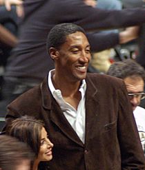 Archivo:Scottie Pippen and his wife on December 15, 2006