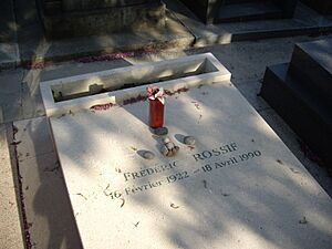 Archivo:Tombe Frédéric Rossif, Cimetière du Montparnasse