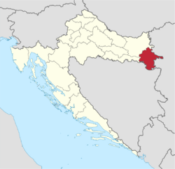 Vukovarsko-srijemska županija in Croatia.svg