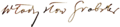 Władysław Grabski - signature