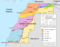 Western sahara walls moroccan map-es
