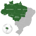 Amazonia legal brazil map