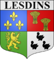 Blason ville fr Lesdins (Aisne)