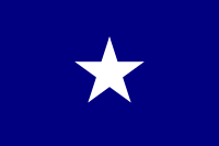 Archivo:Bonnie Blue flag of the Confederate States of America