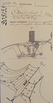 Archivo:Clement Ader Avion French patent 205155 of 19 April 1890