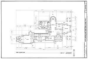 Archivo:Dana House plans Springfield, IL