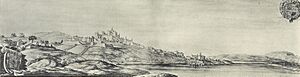 Archivo:Debuxo de Tui por Pier Maria Baldi (1669)