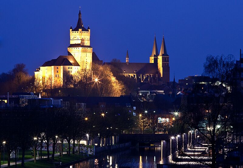 Die Schwanenburg der Stadt Kleve