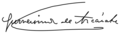 Firma de Gumersindo de Azcárate