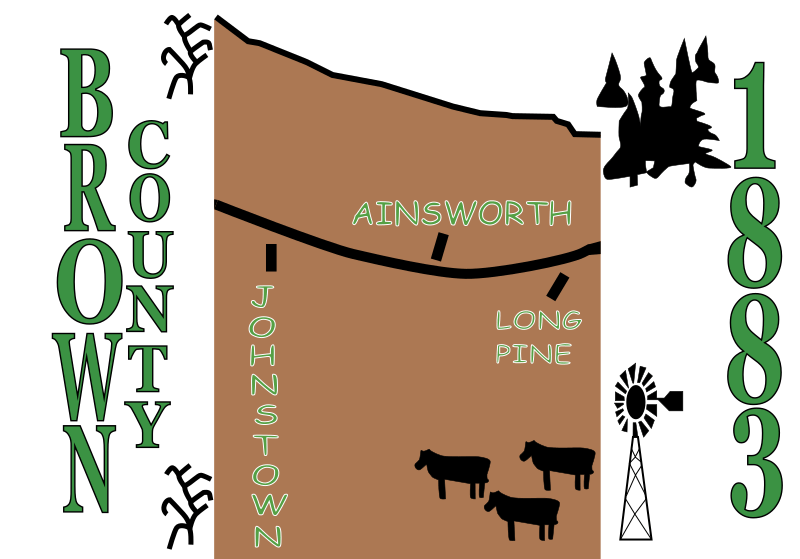 Flag of Brown County, Nebraska