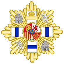Grand Cross of the Military Merit (Spain) - Blue Decoration.svg