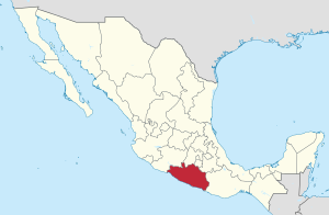 Archivo:Guerrero in Mexico (location map scheme)