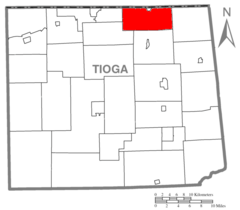 Map of Tioga County Pennsylvania Highlighting Lawrence Township.PNG