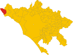 Map of comune of Civitavecchia (province of Rome, region Lazio, Italy).svg
